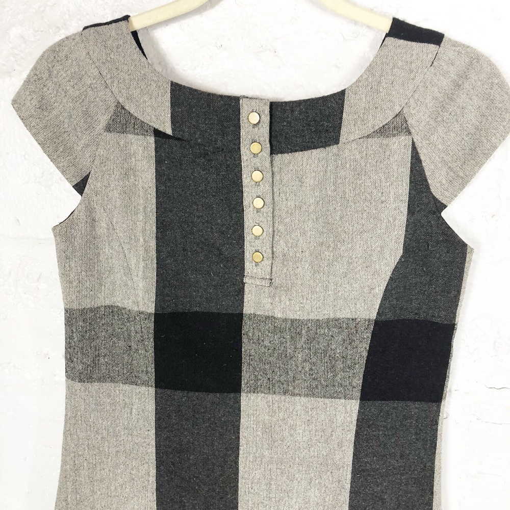 Gentle Fawn Plaid Midi Dress Size Small - Picture 7 of 8
